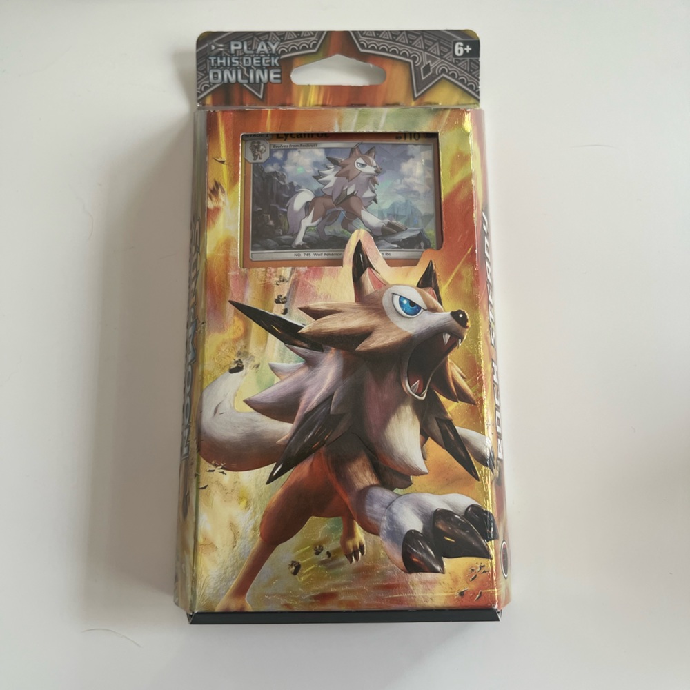 Pokémon Sun and Moon Lycanroc Battle Deck UNOPENED